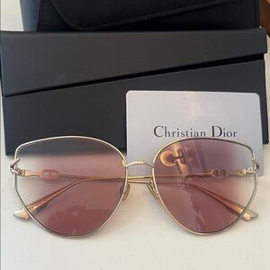Dior Gold and Pink Sunglasses